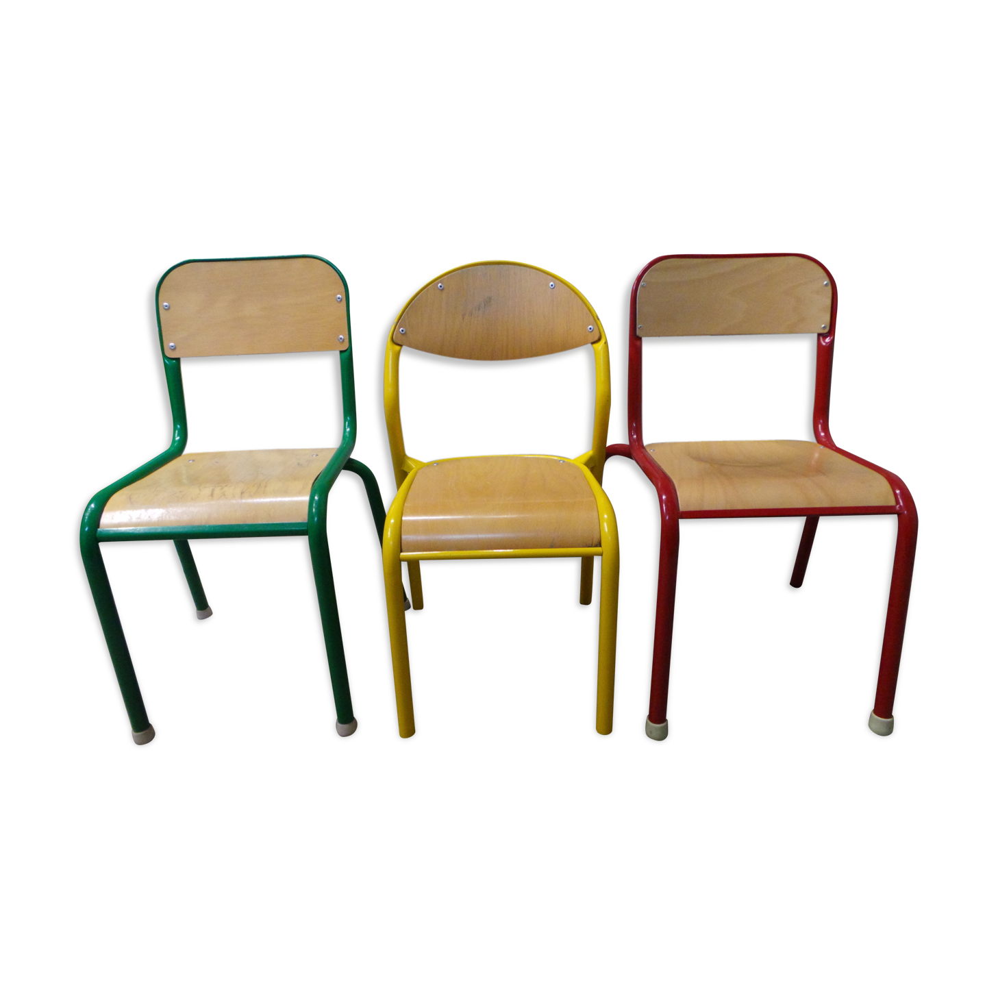 Chaises maternelles vintage