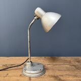 Silver-grey Bauhaus desk lamp