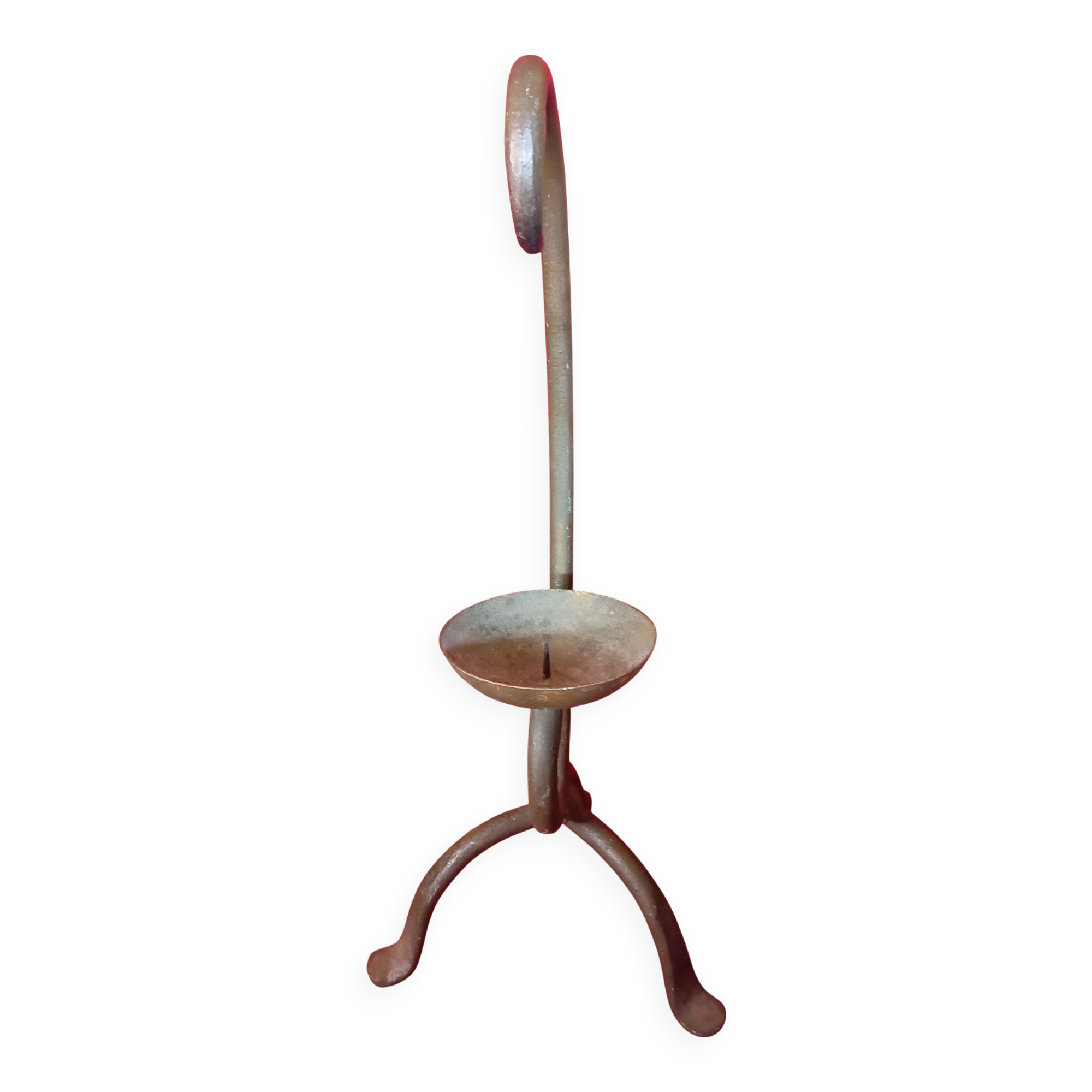 Wrought iron candle holder