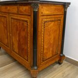 Napoleon III French Sideboard Inlaid with Geometric Floral Motifs, 1850