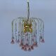 Lustrous rose Murano glass from the 1980s.