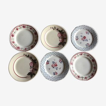 Digoin Sarreguemines dessert plates