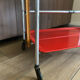 Service trolley rolling table Platex Textable red 70s Space Age