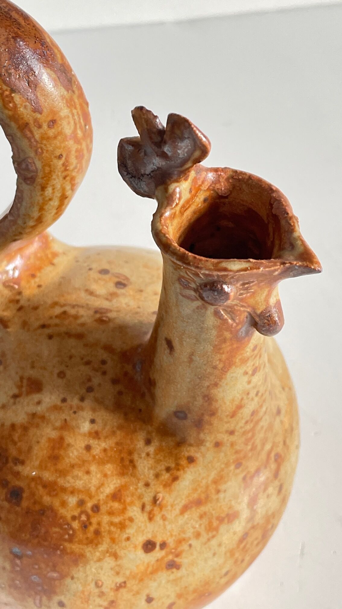 Ceramic Zoomorphic Rooster shape Vintage