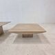 Set of 3 Italian Travertine Coffee or Side Tables, 1980s