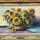 Still life with sunflowers. Signed.