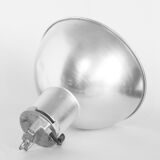 Vintage industrial aluminum ceiling lamp Mazda (Philips) Holland 1980