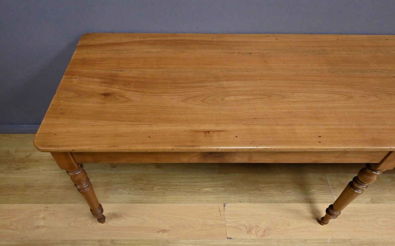 Table de ferme en merisier – fin XIXe