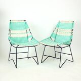 Ensemble de sièges d'extérieur du milieu du siècle, Tchécoslovaquie, années 1960