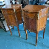 Pair of inlaid bedsides