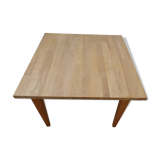 Coffee table with beech wood sheathed legs