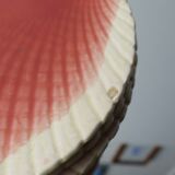 Set of 6 Sarreguemines barbotine shell plates