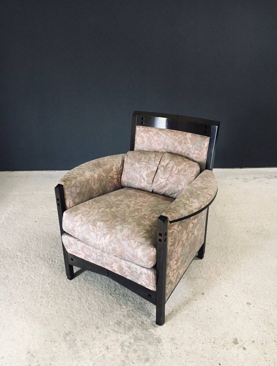 Postmodern Peggy Lounge Chairs by Umberto Asnago for Giorgetti, Italy, 1980s, Set of 2