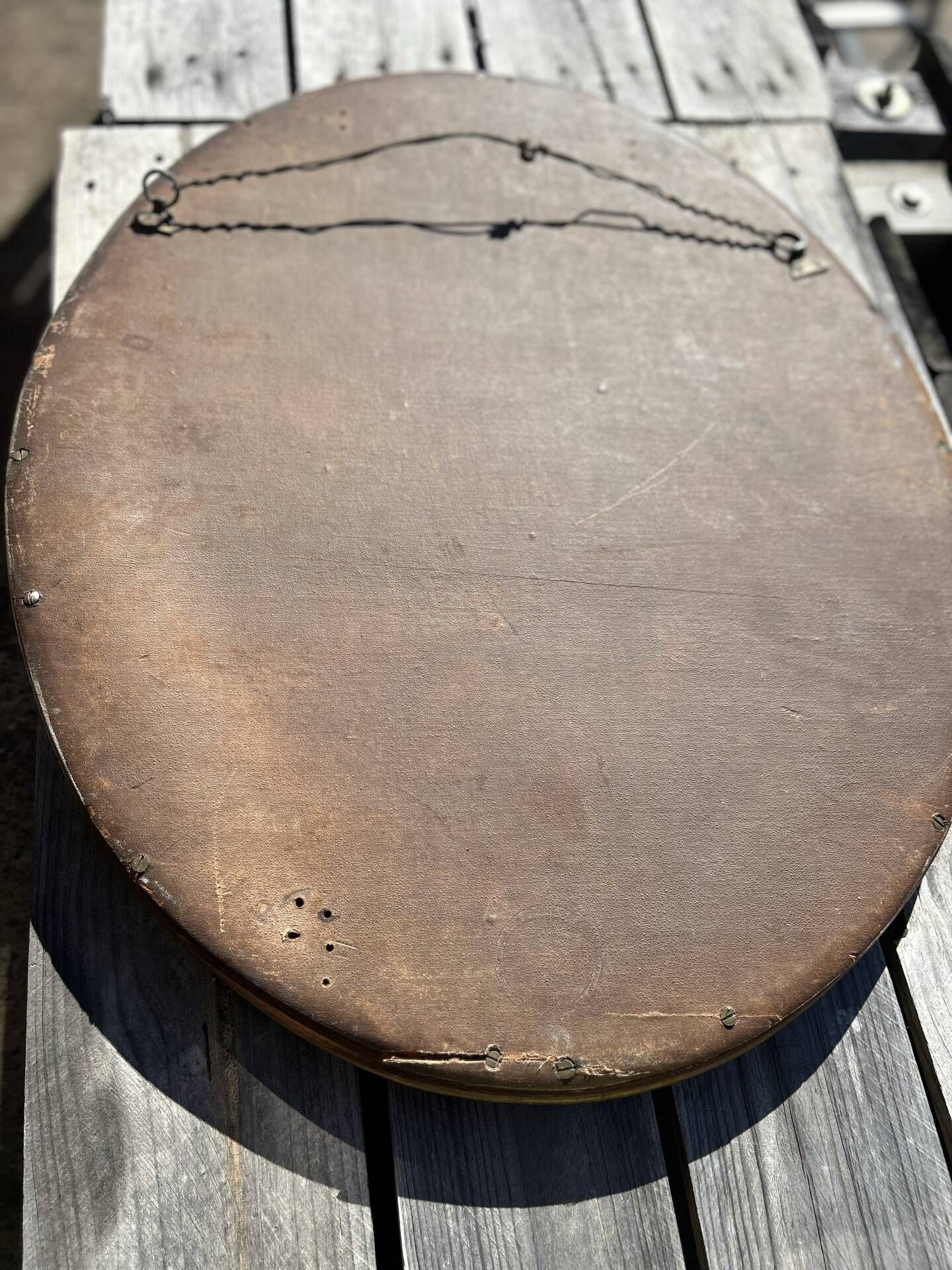 Irish mirror with dots from the early 20th century