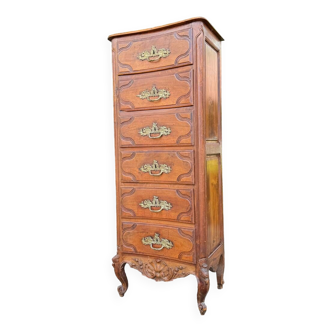 Chiffonier In Walnut Regency Style 19th Century