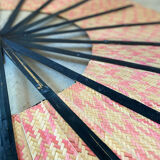 Bamboo and old cane fan (Chinese art)