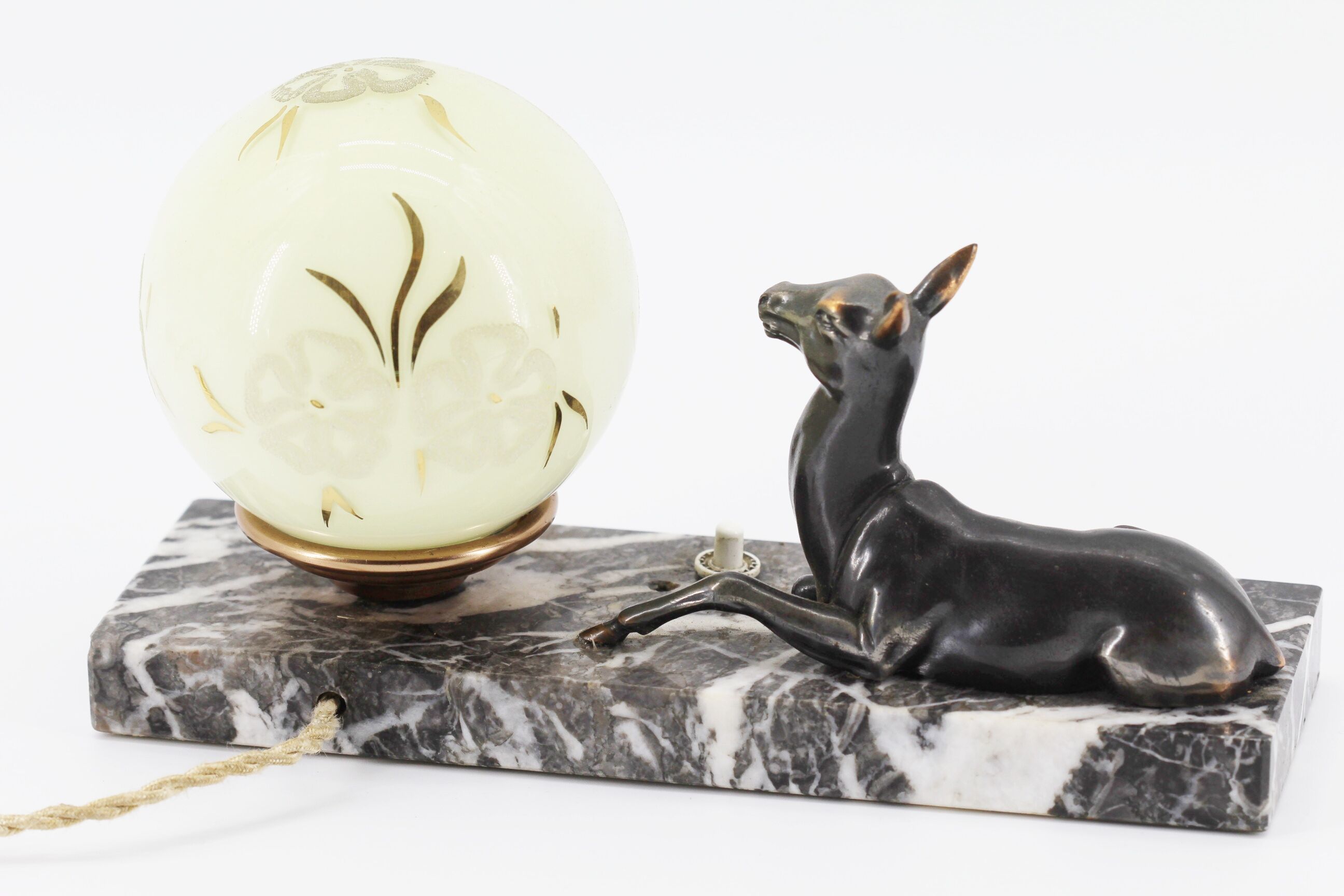 Lampe biche art déco