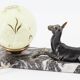 Lampe biche art déco