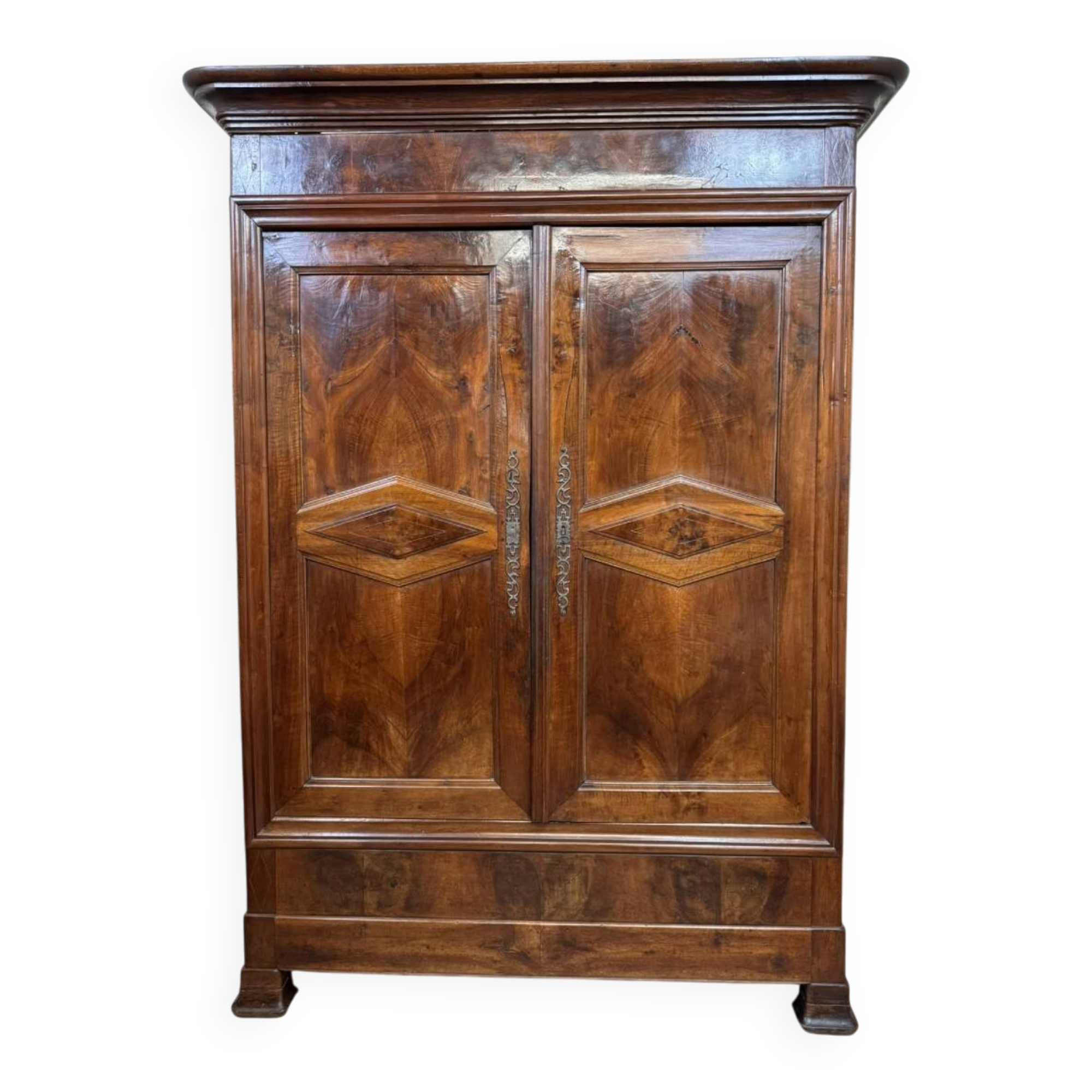 Armoire Bourguignonne En Noyer Massif