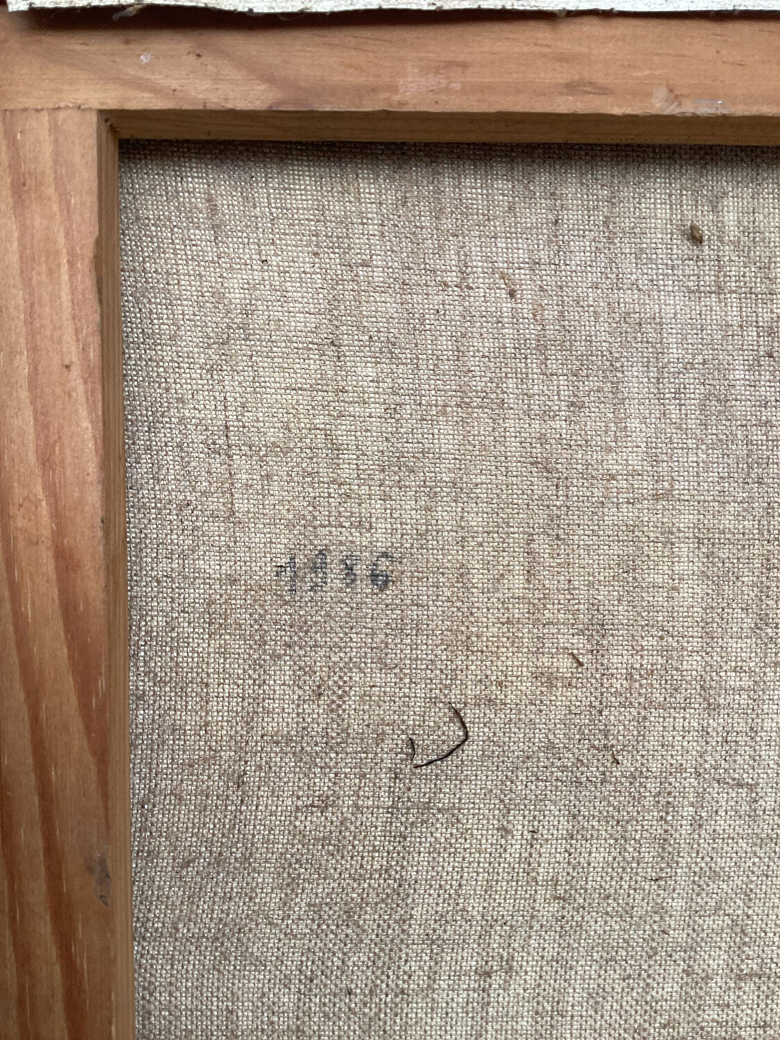 Framed still life painting from the 80s