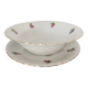 Strawberry dish porcelain drainer