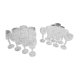 Crystal wine glasses (bud-shaped foot)