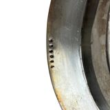 Oval metal silver-plated tray with hallmarks from the early 20th century.