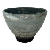 Celadon raku bowl