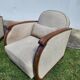 Pair of reclining art deco armchairs. 1930s.
