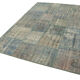 Tapis oriental fait à la main 175 cm x 244 cm bleu patchwork