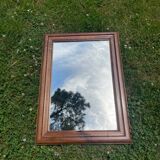 Miroir ancien en bois massif