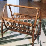 Rattan/bamboo magazine rack