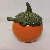 Vintage Barbotine Saucepan/Mustard Pot