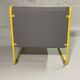 Modular tubular bench in yellow & grey fabric
