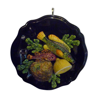 Decorative plate slurry theme fish