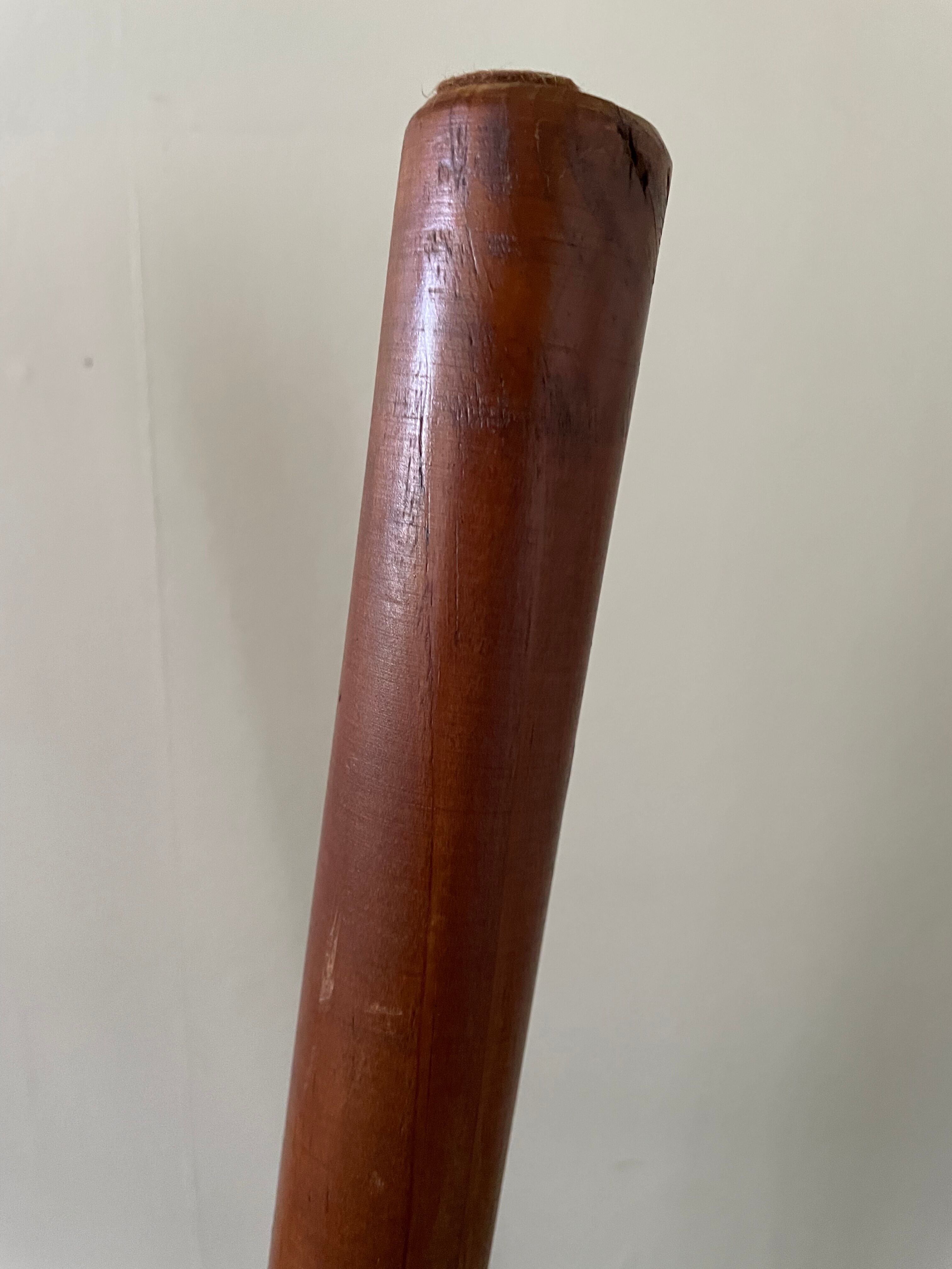 Varnished wooden stool