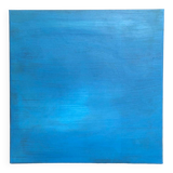 Tableau Huile Bleu Abstrait Monochrome