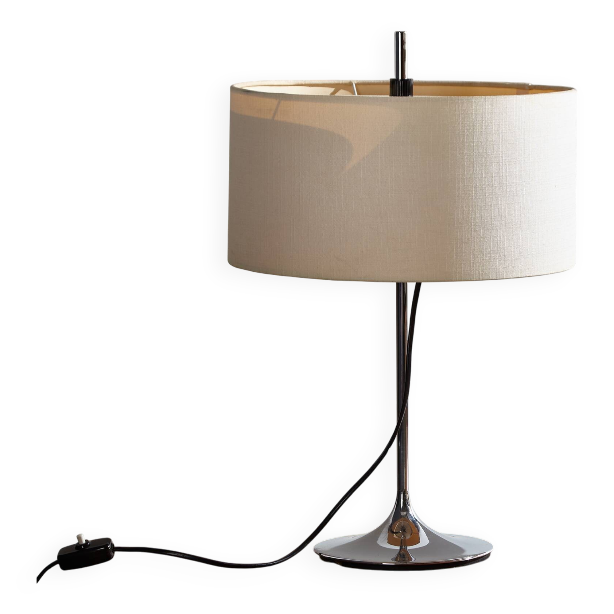 Chrome table lamp by Frank Betler for Wila
