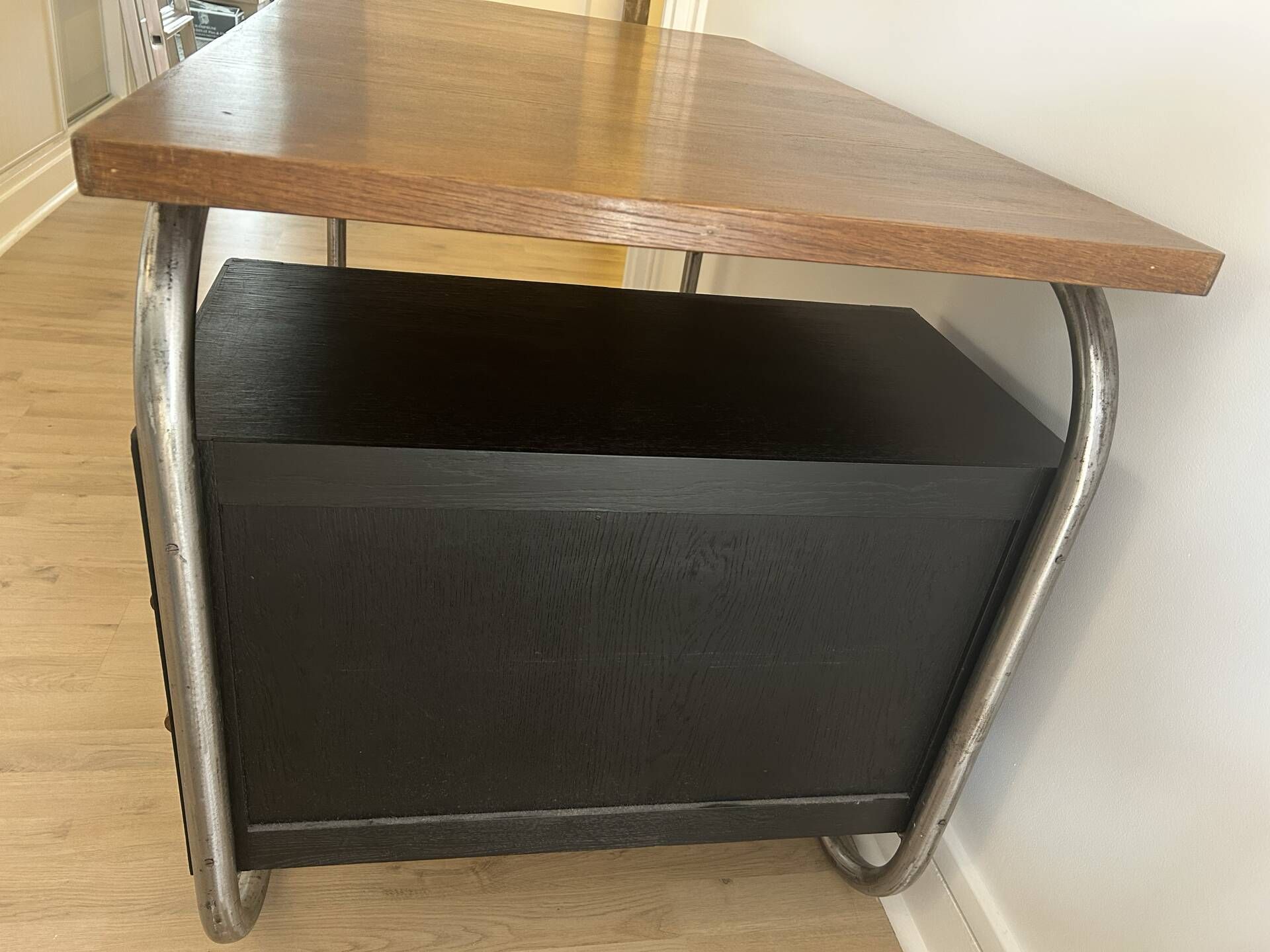 Vintage wood and metal desk
