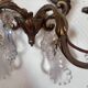 Antique wall light in gilded metal and tassels – 2 lights