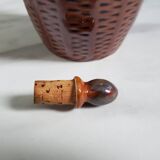 Iridescent ceramic carafe
