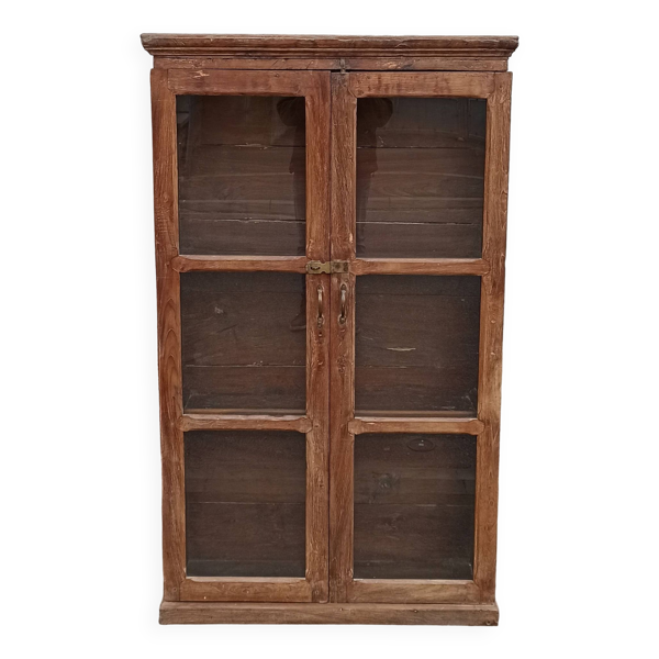 Armoire vitrée ancienne en bois — Beyit