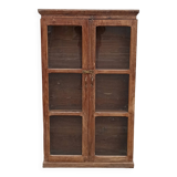 Armoire vitrée ancienne en bois