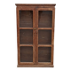 Antique wooden glass cabinet