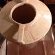 Ceramic vase art deco style - vintage - orange