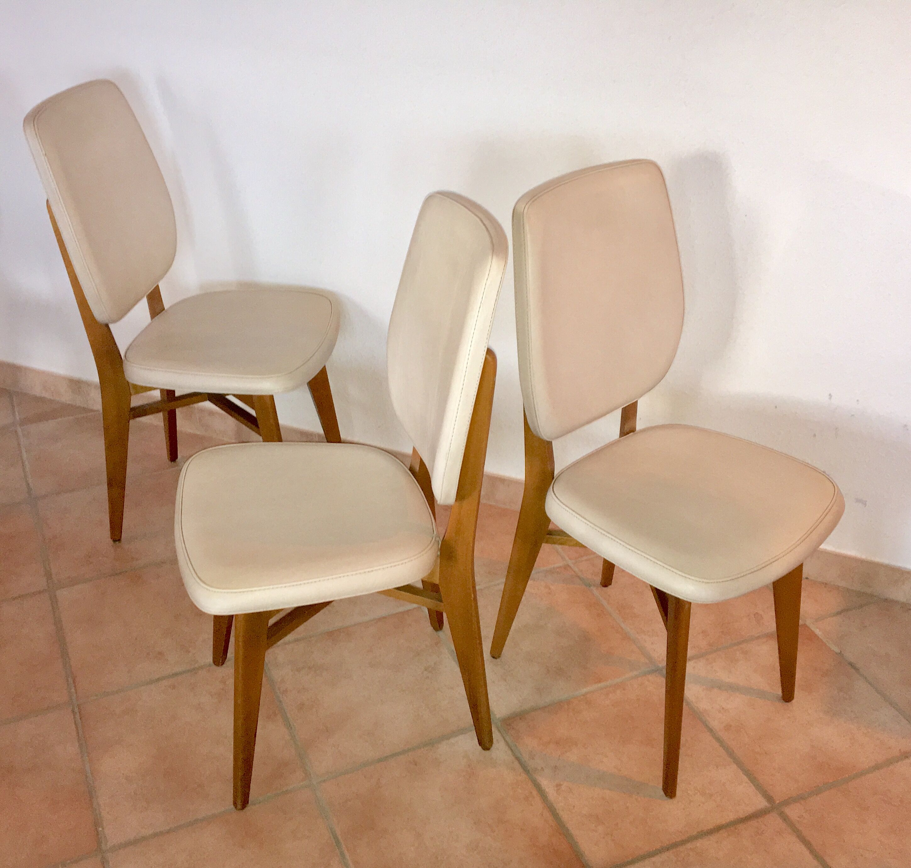 Set de 5 chaises scandinaves 1958