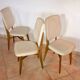 Set de 5 chaises scandinaves 1958