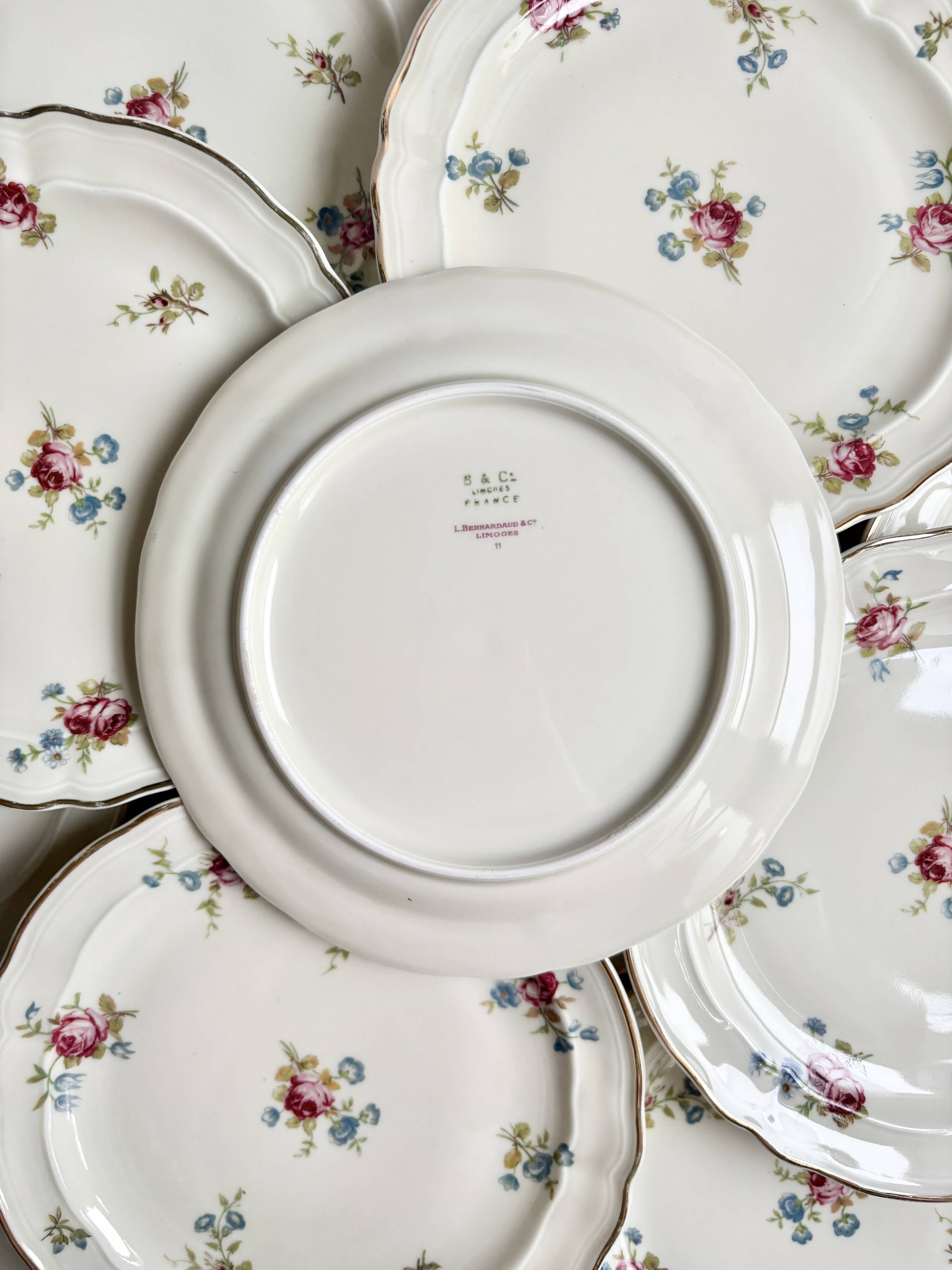 Service à dessert Bernardaud Porcelaine fine