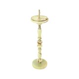 Decorative Vintage Standing Ashtray Made of Brass and Onyx Marble