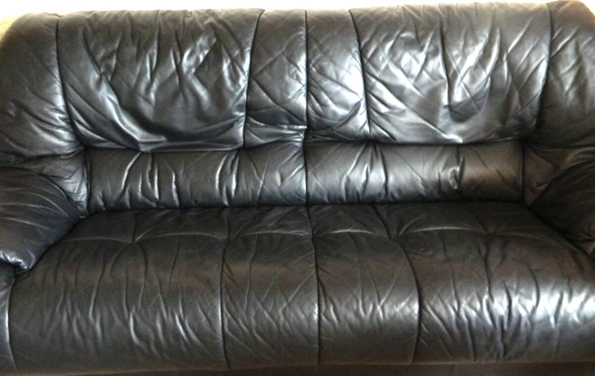 3 seater leather sofa